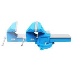 Тиски стальные усиленные поворотные с наковальней 10''-250мм