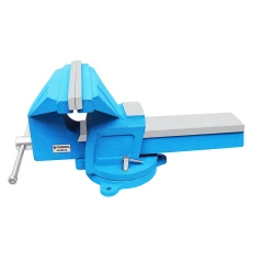 Тиски стальные усиленные поворотные с наковальней 10''-250мм