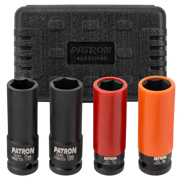 Набор головок ударных тонкостенных 4пр. 1/2''6гр