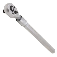 Трещотка реверсивная телескопическая с рукояткой под усилитель 3/4''(24зуб., L 500-750мм)