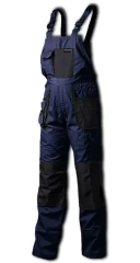 Полукомбинезон рабочий со вставками,11карманов(LD/54,обхват груди:108-116,об. талии:88-96,рост:182-188см,полиэстер/хлопок:65/35%,плот. ткани-267g/m2)