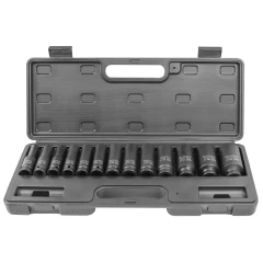 Набор головок ударных глубоких,13пр.,1/2''(10, 12-15, 17, 19, 21, 22, 24, 27.30, 32мм),в кейсе