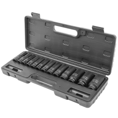 Набор головок ударных глубоких,13пр.,1/2''(10, 12-15, 17, 19, 21, 22, 24, 27.30, 32мм),в кейсе