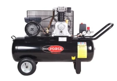 Компрессор 2-х поршневой с ременным приводом (2,2кВт, 8 бар, ресивер 70л, 250л/м, 950 об/мин, 220В, медная обмотка электродвигателя)