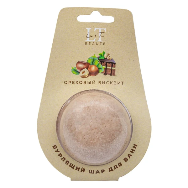 Шар бурлящий для ванн ''Ореховый бисквит'', 80г,