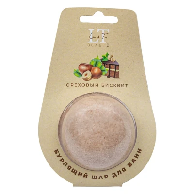 Шар бурлящий для ванн ''Ореховый бисквит'', 80г,