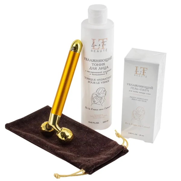 Набор для лица (тоник 1763,гель-патч 1831,массажер бел.уп.сумка-органайзер)