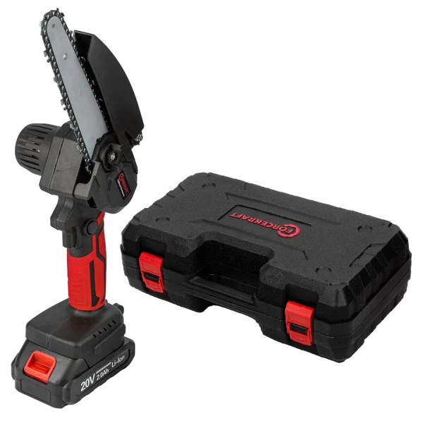Пила цепная аккумуляторная (2 аккумулятор Li-ion 20V, 2.0Ah)