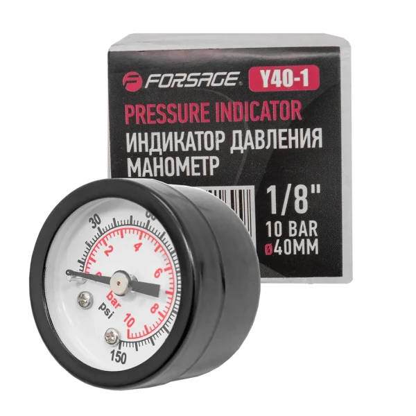 Индикатор давления манометр 1/8''10bar(D-40мм)