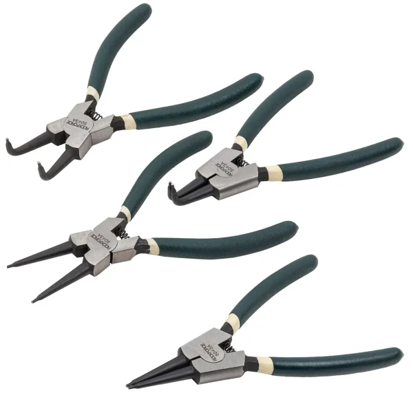 Набор съемников стопорных колец 4пр(L-175мм), на полотне