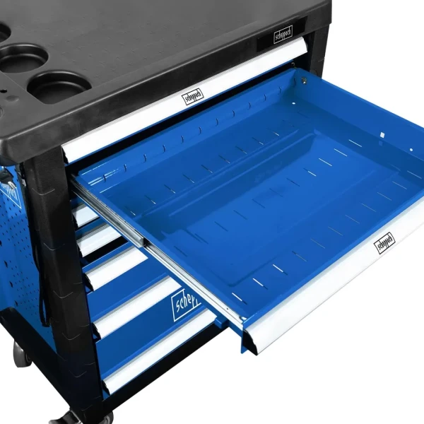 Тележка инструментальная 7-и полочная с набором инструментов 70 пр. 1/4'', 1/2''(4-32мм) (размеры тележки 78х46х97см, max нагрузка 450кг)