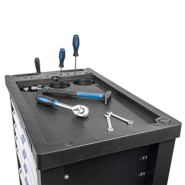 Тележка инструментальная 7-и полочная с набором инструментов 70 пр. 1/4'', 1/2''(4-32мм) (размеры тележки 78х46х97см, max нагрузка 450кг)