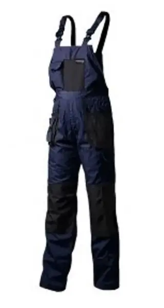 Полукомбинезон рабочий со вставками,11карманов(M/50,обхват груди:96-104,обхват талии:72-80,рост:170-176см,полиэстер/хлопок:65/35%,плот. ткани-267g/m2)