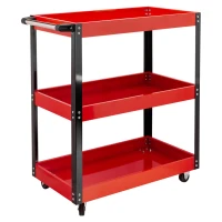 Тележка инструментальная металлическая 3-х полочная