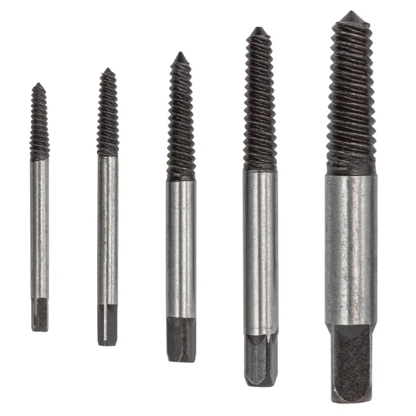 Экстракторы для извлечения поврежденных болтов/гаек, набор 5пр.