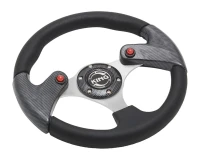 Руль спортивный JY9048K (black/carb/carb)