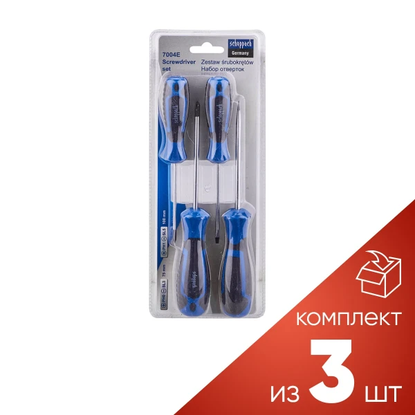 (к-т 3шт.)Отвертки, набор 4пр.