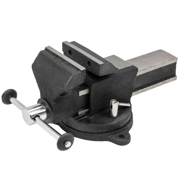 Тиски стальные поворотные с наковальней 5''-125мм