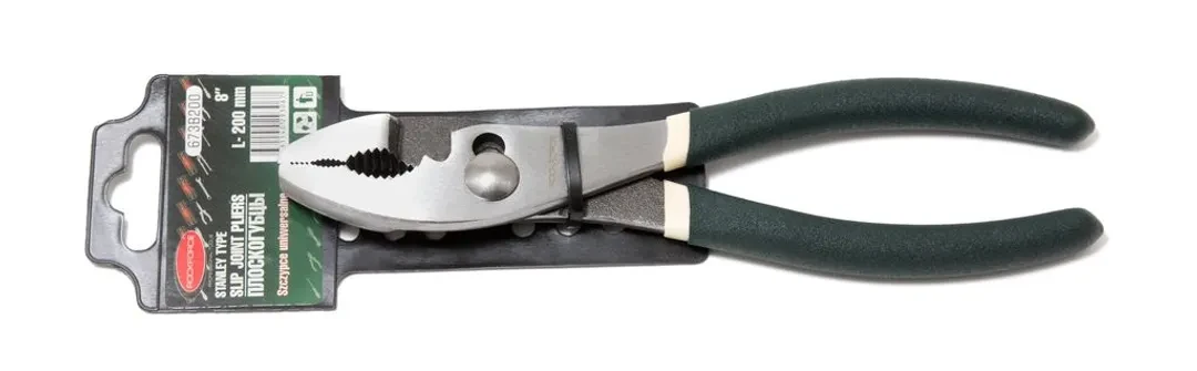 Пассатижи переставные двухпозиционные 8''-200мм, на пластиковом держателе