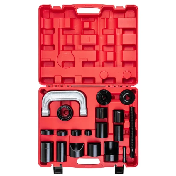 Съемник сайлентблоков и подшипников с комплектом оправок, набор 21пр.