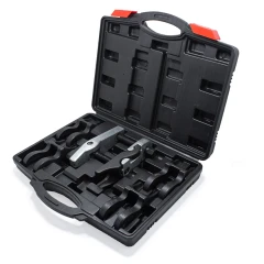 Съемник шаровых опор в комплекте со сменными ''губками''(размер зева: 20, 22, 24, 27, 30мм) 6пр, в кейсе