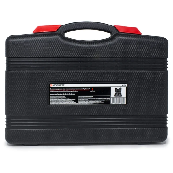 Съемник шаровых опор в комплекте со сменными ''губками''(размер зева: 20, 22, 24, 27, 30мм) 6пр, в кейсе