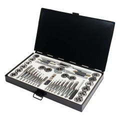 Набор метчиков и плашек метрический 40пр. (М3х0.5/0.6, М4х0.7/0.75, М5х0.8/0.9, М6х0.75/1, М7х0.75/1,М8х1/1.25, М10х1.25/1.5, М12х1.5/1.75)