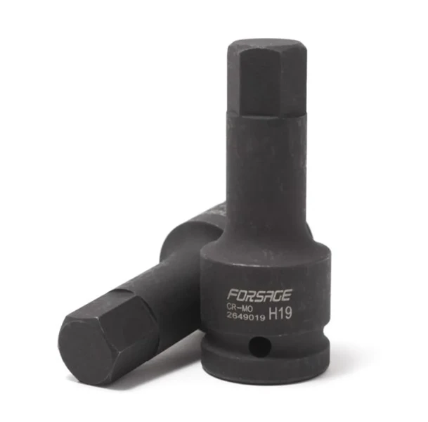 Головка-бита 6-гранная ударная 19мм 3/4''(L-90мм)