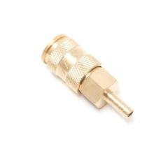 Быстроразъем пневматический с клапаном -''елочка''6мм (латунь)