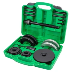 Съемник ступичных подшипников в комплекте с оправками VW Transporter (T5), Touareg, Multivan (85мм), в кейсе