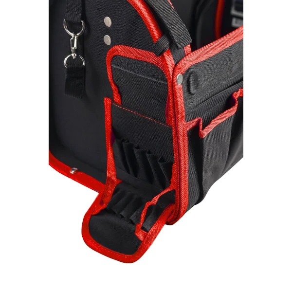 Сумка для инструментов открытого типа (500х250х320мм, 31 карман, каркас из легких металлов и ручка с паралоновой накладкой+ремень''через плечо'')