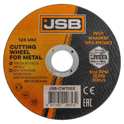 Круг отрезной по металлу и нержавеющей стали 125x1.0x22.2мм