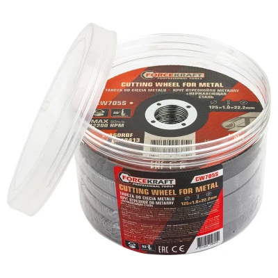 Круг отрезной по металлу и нержавеющей стали 125x1.0x22.2мм (к-т 50 шт)