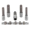 Набор головок-бит Torx 6-лучевых, 5 пр.(Т60,Т70,Т80,Т90,Т100, L-100мм) 1/2'', на планке