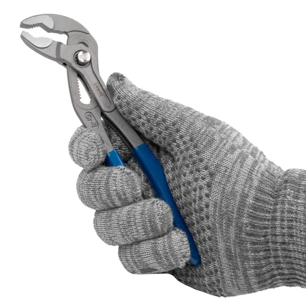 Пассатижи переставные сантехнические с кнопкой фиксации Cr-V 175мм, на блистере