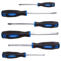 Набор отверток магнитных ''Profi''6пр.(SL:5.5х100,6.5х125,8.0х150мм, PH:1х75,2х100,3х125мм)в блистере