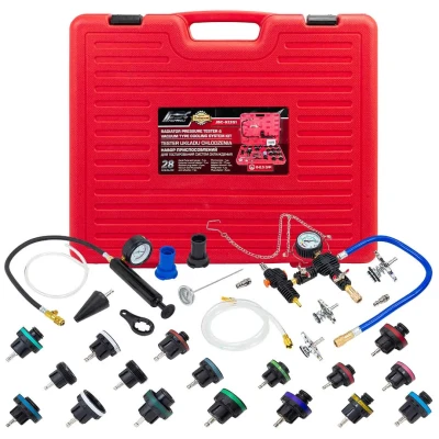 Набор приспособлений для тестирования систем охлаждения 28пр. (0-2.5bar), в кейсе