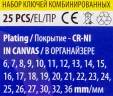 Набор ключей комбинированных 25пр.