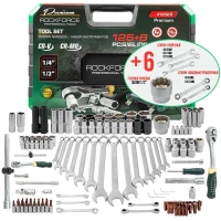 Набор инструментов 125+6пр. 1/4'', 1/2'' (6гр.)(4-32мм)