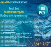 Набор инструментов 108пр. 1/2'', 1/4''(6гр.)(4-32мм)
