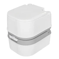 Биотуалет портативный пластмассовый(24л,высота посадочного места440мм,клапан сброса давления,смыв-помпа,карман с крышкой для бумаги)