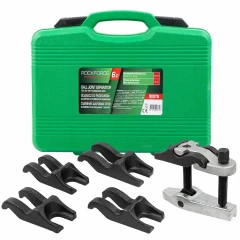 Съемник шаровых опор в комплекте со сменными ''губками''(размер зева: 20, 22, 24, 27, 30мм) 6пр, в кейсе