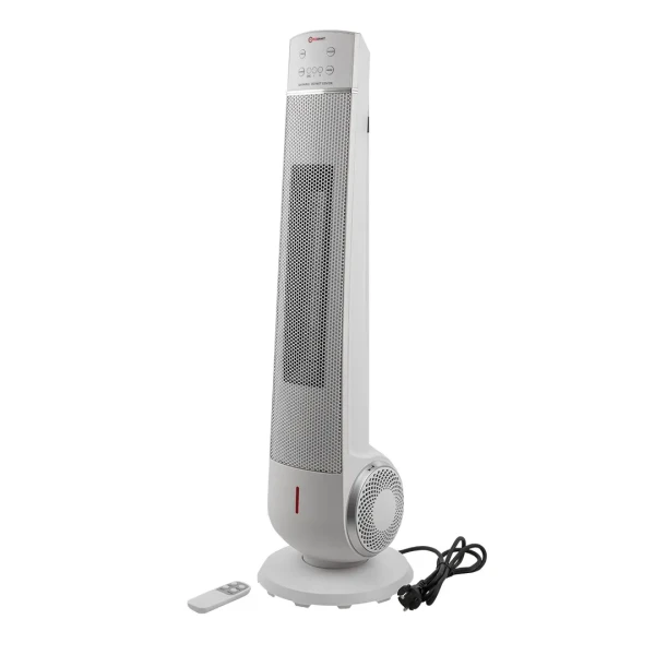 Тепловентилятор электрический поворотный(220V,2200W,S обогрева 22м²,защита от перегрева+пульт ДУ)