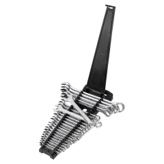 Набор ключей комбинированных 25пр.(6,7,8,9,10-2шт,11,12-2шт,13-2шт,14-2шт,15,16,17-2шт,18,19,21,22,24,27,30,32мм),в пластиковом держателе