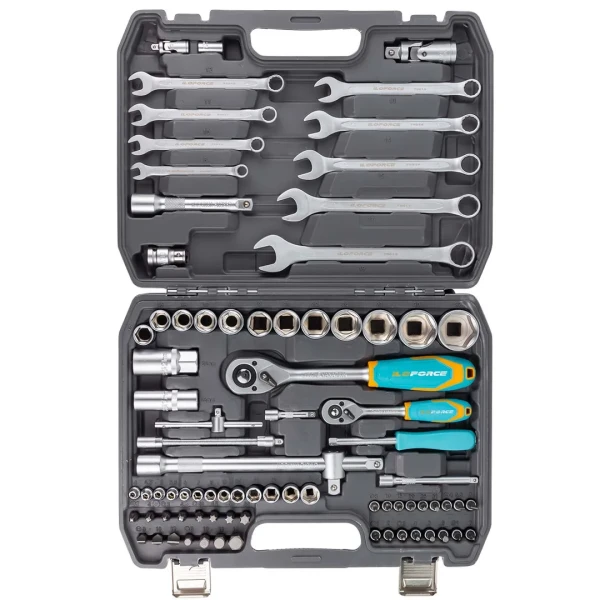 Набор инструмента 82пр.1/4''&1/2''(6-гр.)(4-32мм)