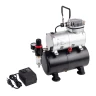 Миникомпрессор безмасляный (ресивер 3л, производительность 23л/мин, рабочее давление 3-4bar)+переходник