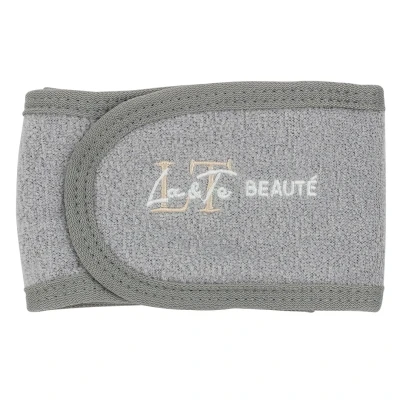 Повязка на голову на липучке (серая)