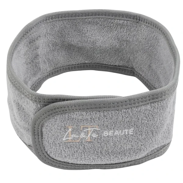 Повязка на голову на липучке (серая)