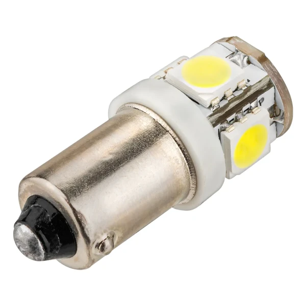 Лампочка светодиодная BA9S-5050-5SMD 12v белая