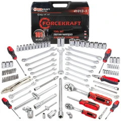 Набор инструментов 101пр., 1/4''1/2''(6гр.)(4-32мм)